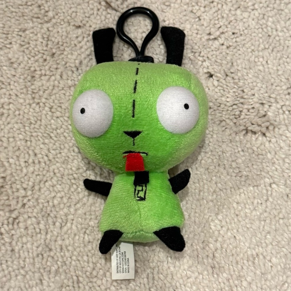Invader Zim Gir Plush Keychain Ornament Gem